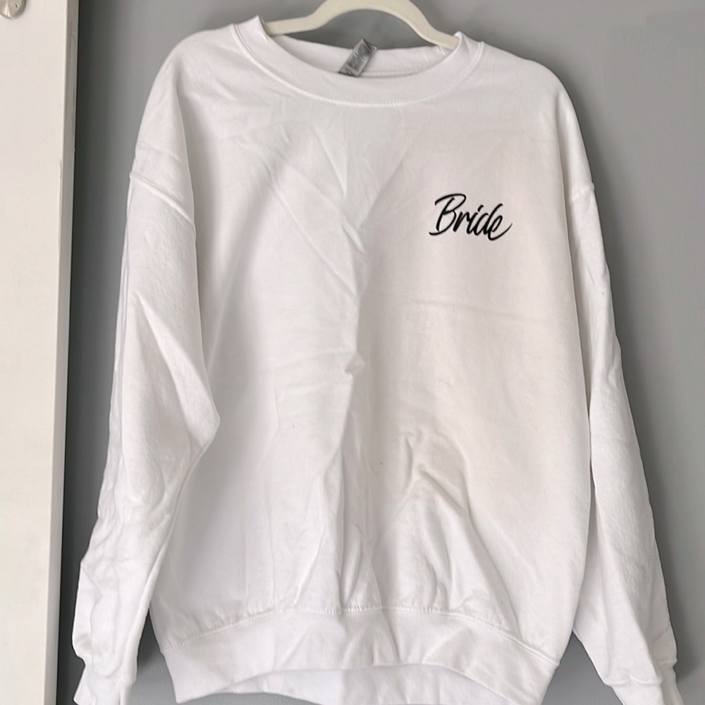 White 'Bride' Sweater